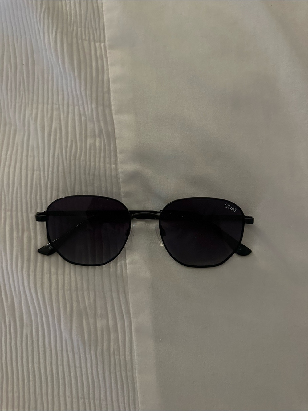 Quay Australia Black Frame Sunglasses with Dark Lenses